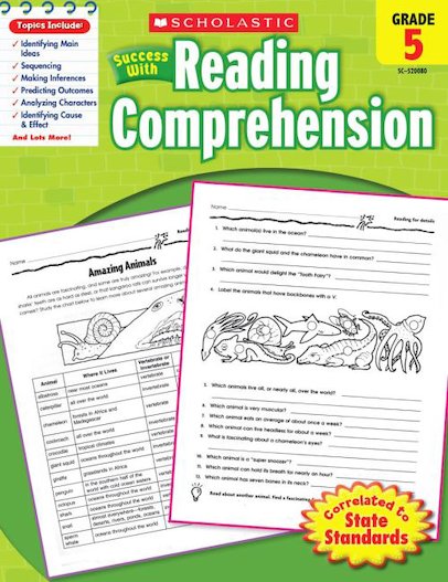 Scholastic Success with Reading Comprehension: Grade 5 Workbook