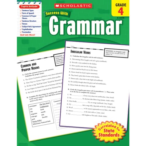 Scholastic Success with Grammar: Grade 4 Workbook